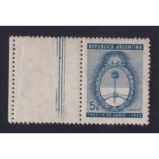 ARGENTINA 1944 GJ 916CZ ESTAMPILLA CON COMPLEMENTO NUEVA CON GOMA U$ 23